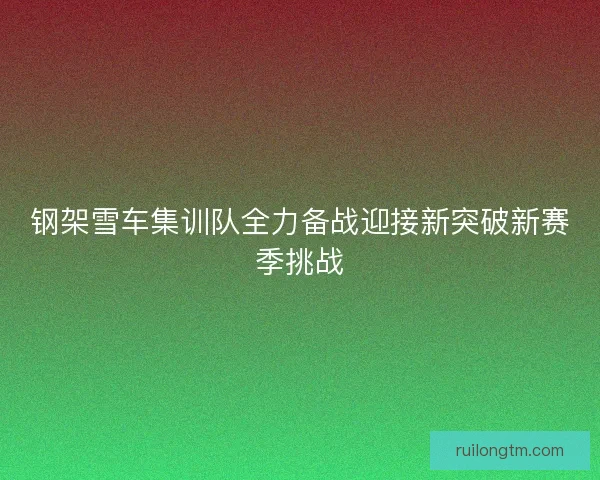 钢架雪车集训队全力备战迎接新突破新赛季挑战