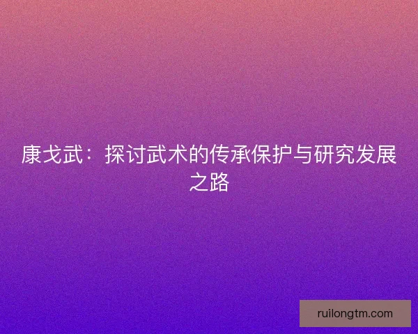 康戈武:探讨武术的传承保护与研究发展之路 康戈武:探讨武术的传承保护与研究发展之路